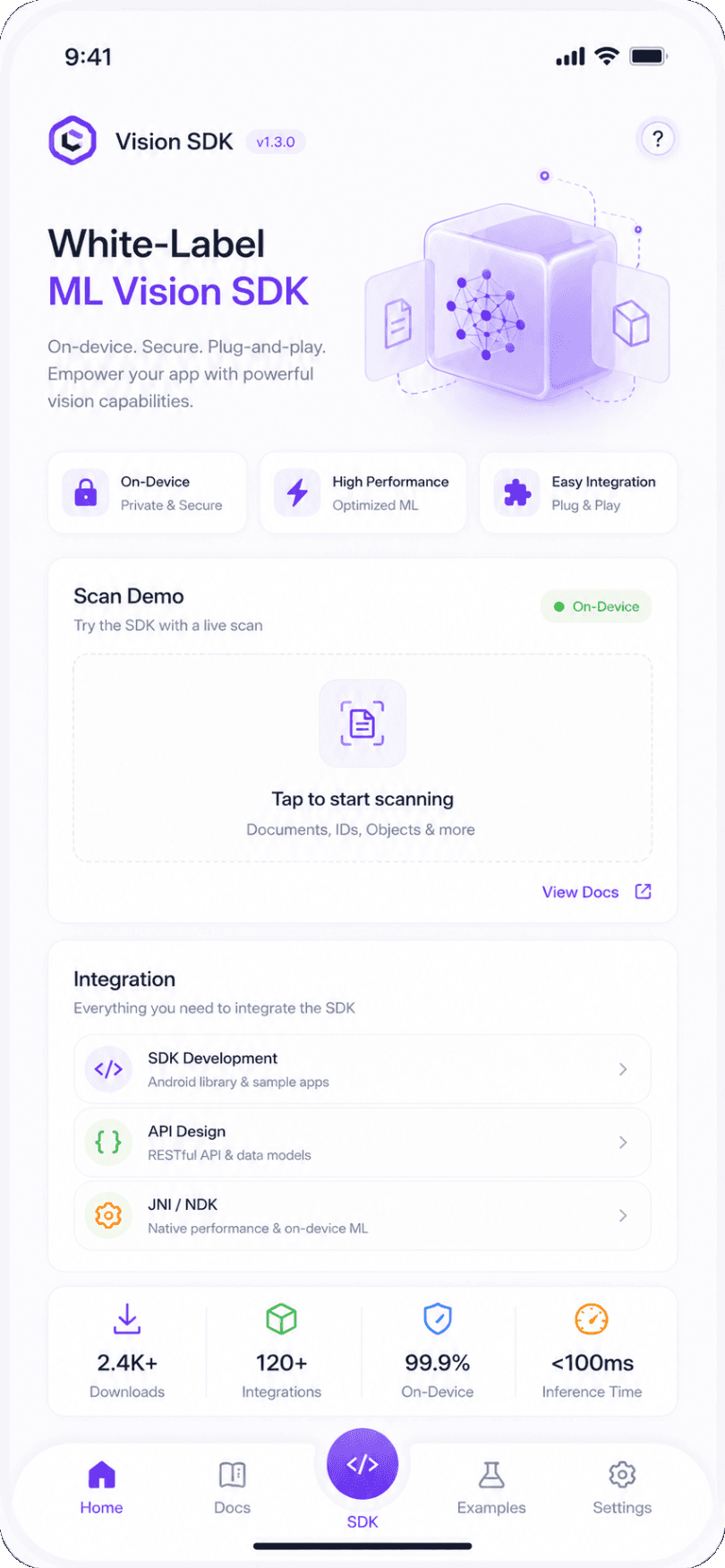 The White-Label ML Vision SDK